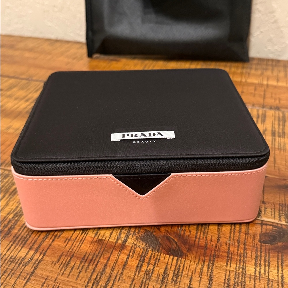 Prada rectangular hard material pouch/case/ jewl box etc